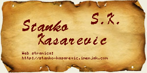 Stanko Kašarević vizit kartica